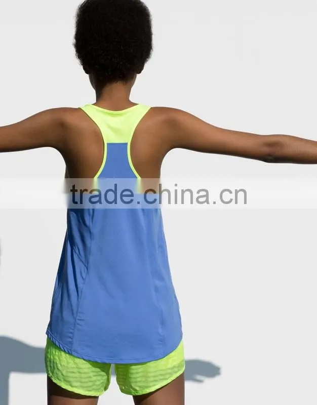 Wholesale women clothing fitness dry fit sports running tank tops singlet