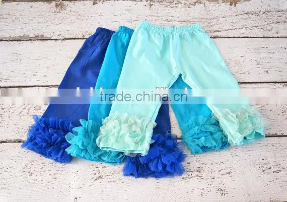 Children's boutique clothing wholesale baby pink white stripes leggings baby girl ruffle hot pants