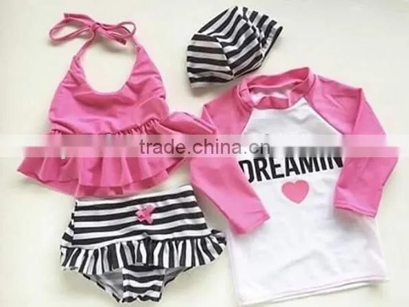 Girls beachwear 2 piece suit swimwear best selling products 2017 in usa