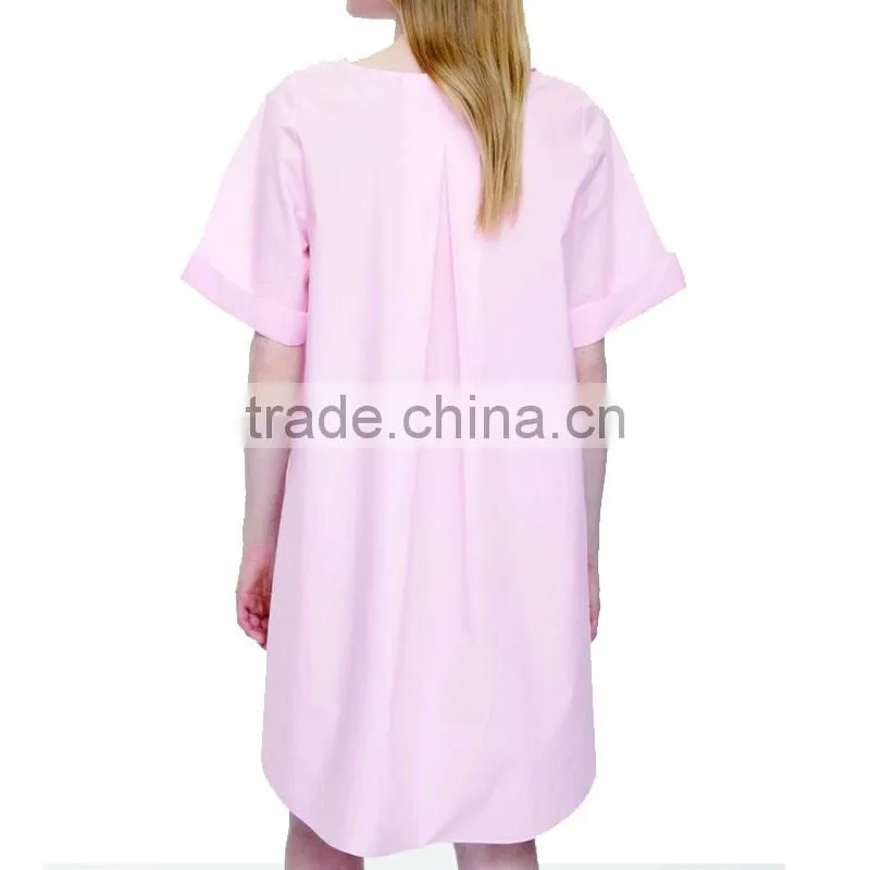 Latest casual design sexy night pink colour dress