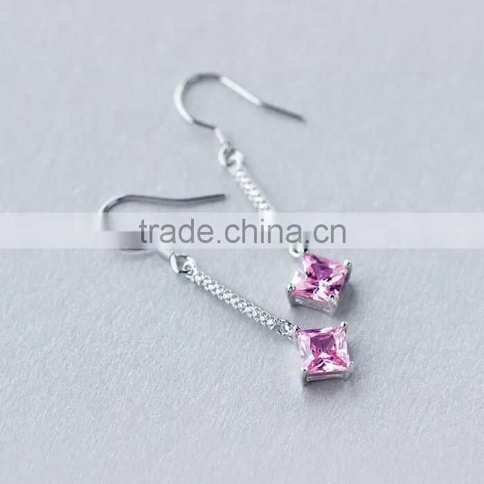 F20064N china supplier kids silver glass beads earring
