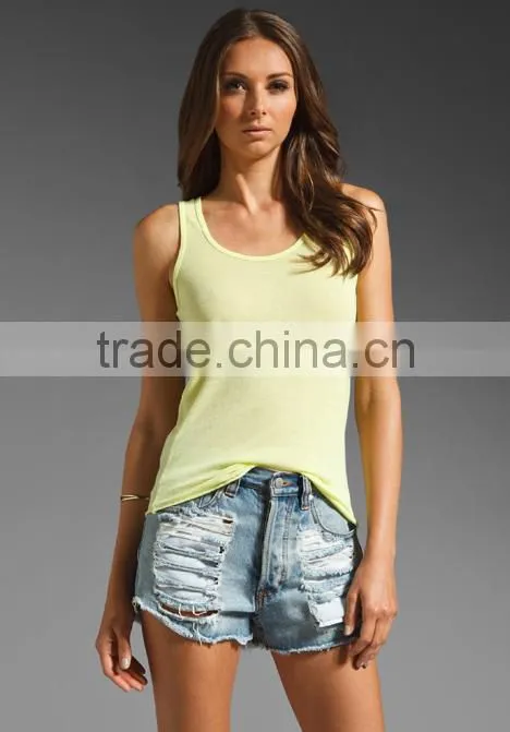 100% cotton sexy tank top
