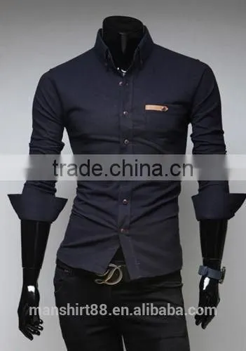 2017 mens slim fit solid color dress button down african shirt