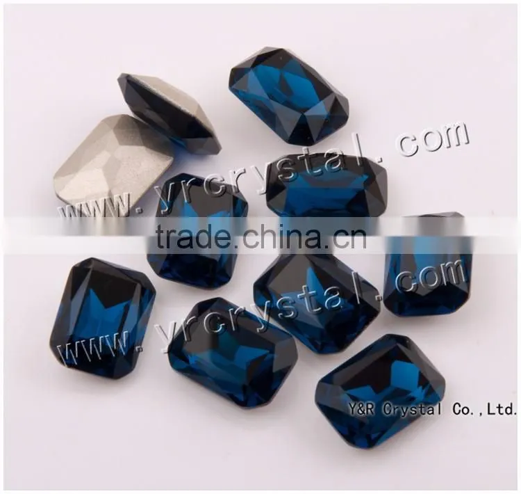 4627 octagon crystal 18.5*27mm montana color citrin stone