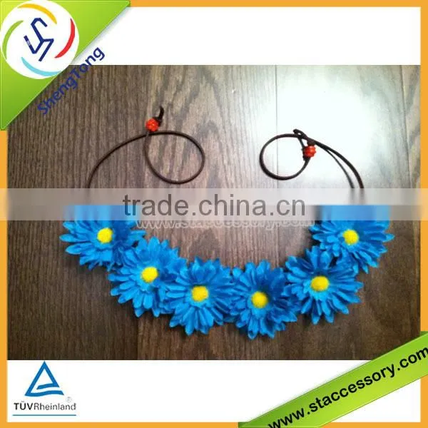 so hot wholesale fabric flower artificial flower crown