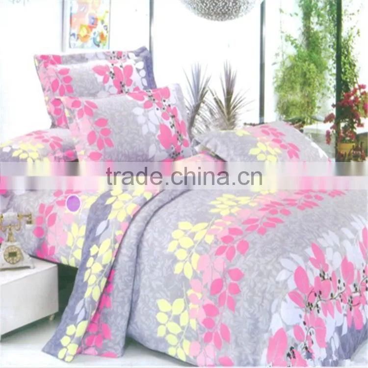 Cheap imported home texile bedding,100% polyester fiber quilt wholesale microfiber bedding set