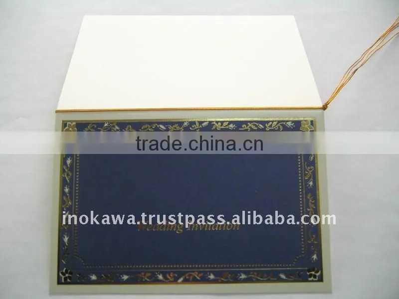 Japan Wedding Invitation Card 'IN CLASSIC BLUE' STOCKLOT Wholesale