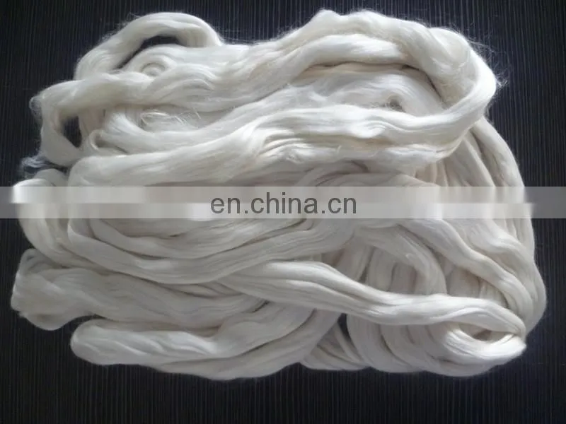 China factory wholesale 100% silk fiber tops for garments and textiles