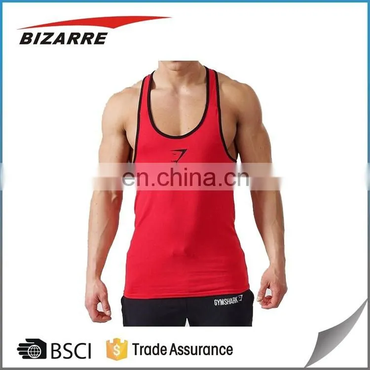 Vest With Extreme Racer Back/Personalized Custom mens string Gym Singlets/Printing your logo custom men's gym singlet