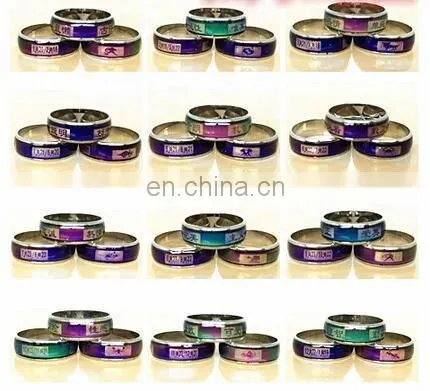 Changing Color Rings Love Temperature Ring Mood Rings by Emotion Feeling Assorted Style Rings Jewelry