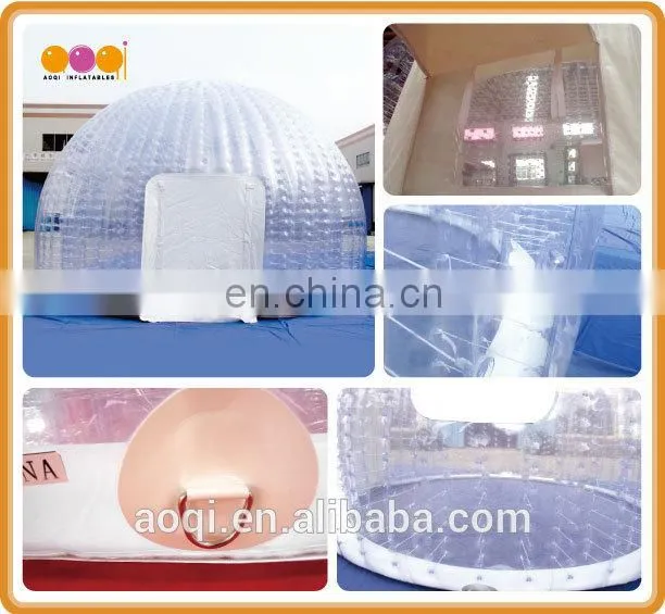 Transparent inflatable dome tent outdoor inflatable camping tent for sale