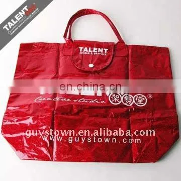 custom Glossy lamination non-woven cloth shopping bag with company logo