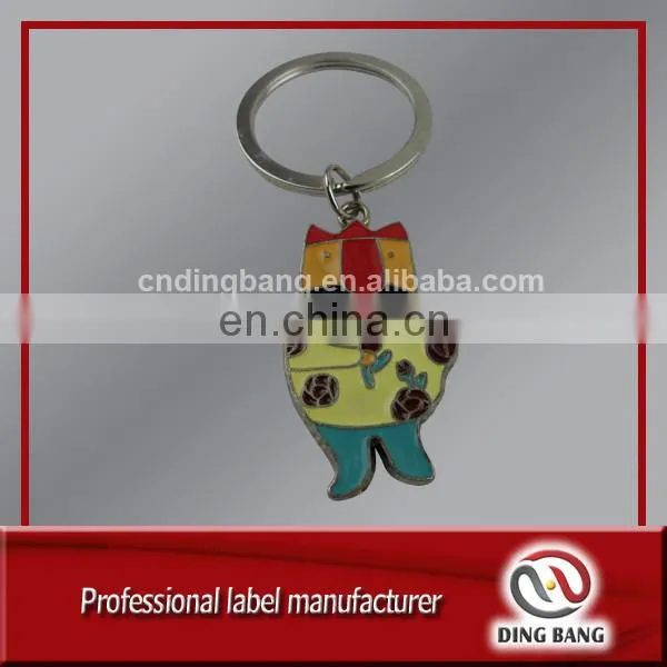 Experienced Factory Promotion Cheap Custom Made Embossed Logo Smoking Bear Style 2D Funny Souvenir Keychain