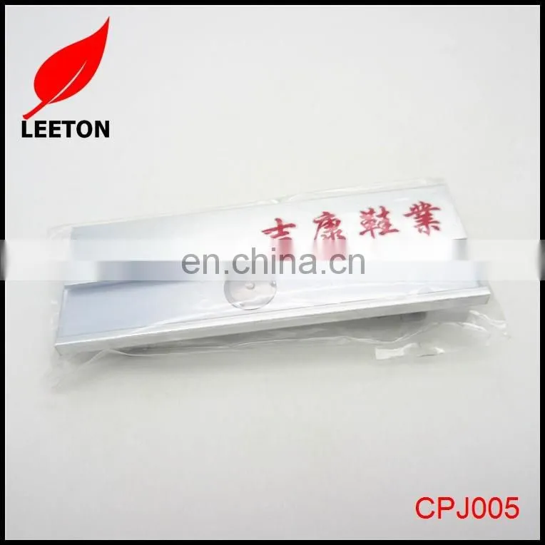 Custom Reusable uniform name badge with pin