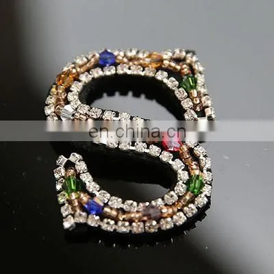 2018 Handmade English Letters alphabet Rhinestones beads patches applique sew on beading applique clothes