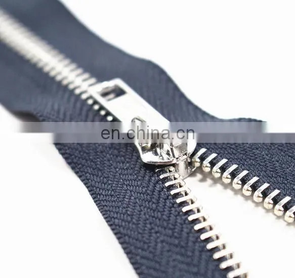 10cm-20cm 100pcs Close-End Metal Zippers With Pearl Slider, Multi-color #5 Zipper