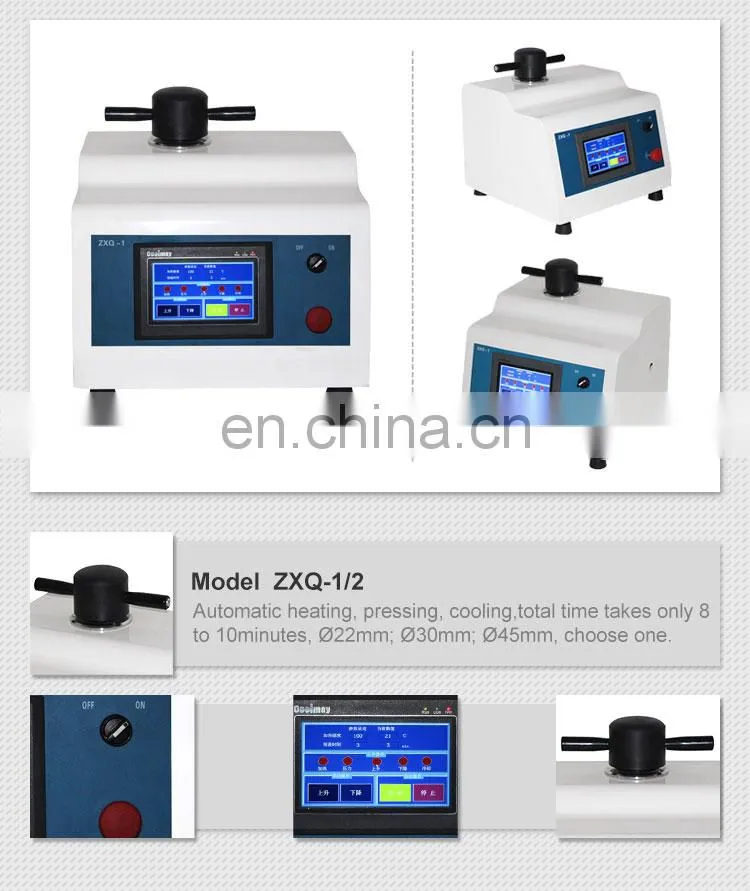 ZXQ-1/2 45mm Touch Screen Automatic Metallographic Sample Mounting Presses