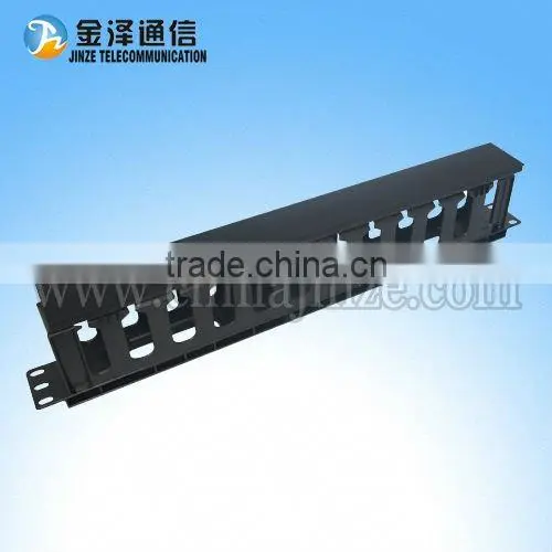 12 port metal+plastic 1 U Cable Manager for telecom