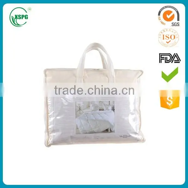 High quality best buy clear pvc zipper quilt, pillow bag
