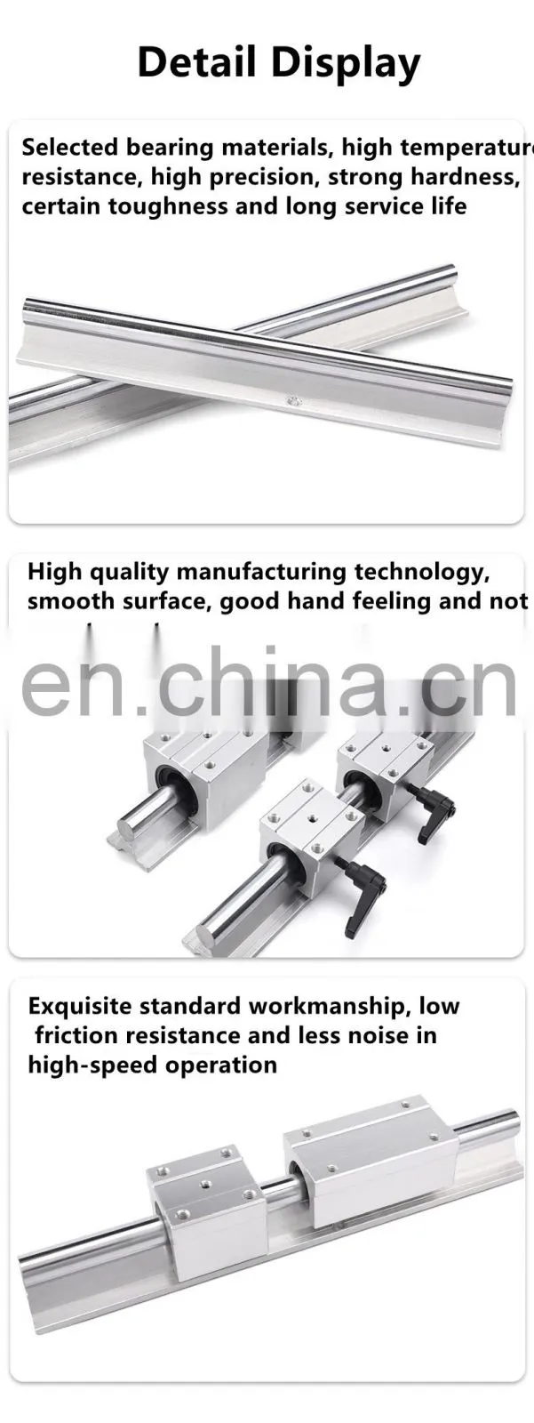 Sbr Cnc Linear Guide Rail Sbr12 Sbr16 Sbr20 Sbr25 SBR30 SBR35 SBR40 SBR50 UU LUU 300mm 400mm 500mm 600mm 800mm 1500mm