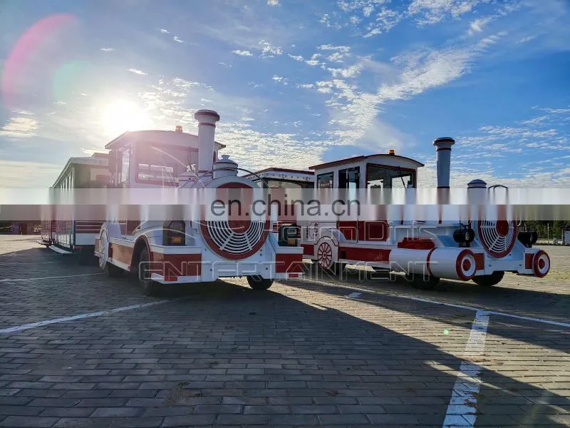 40 People Tour Electric Trackless Tourist Sightseeing Road Train For Sale