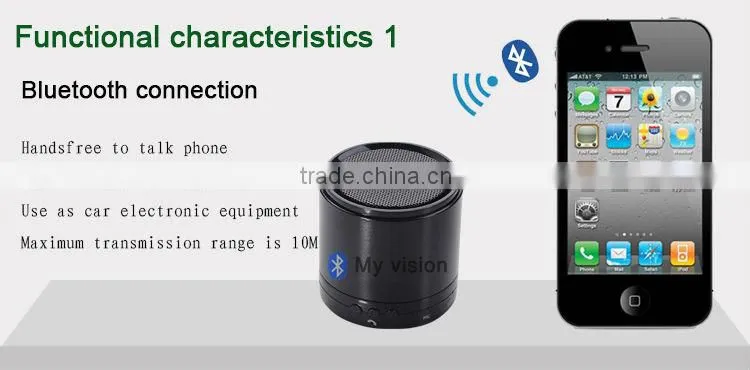 portable mini speaker bluetooth with microphone