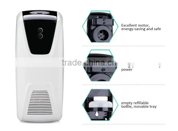 Factory new style essential oil digital air fragrance dispenser wall hang fan driver refillable automatic perfume dispenser