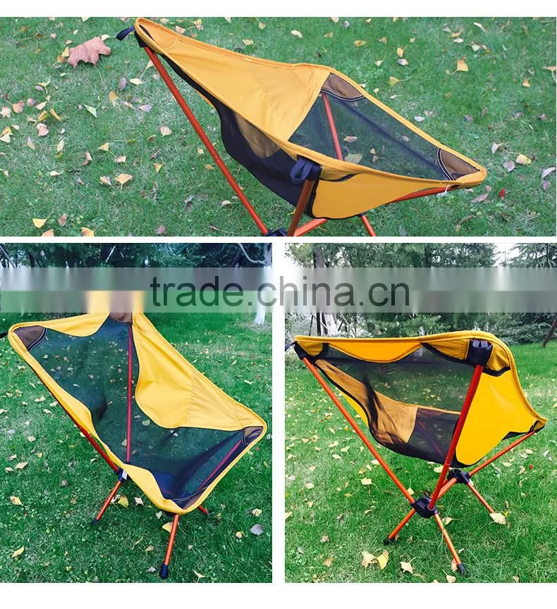 Lightweight 7075 Aluminum Outdoor Camping Hiking Fishing BBQ Traveling Folding Chair
