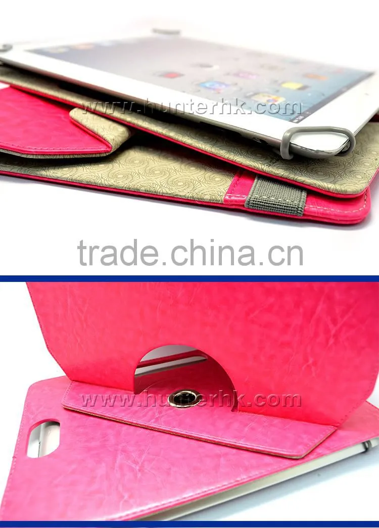 Pink Crystal Leather Tablet Case For Kindle Fire