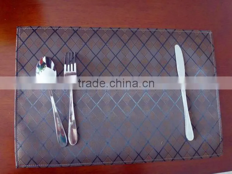 High quality PVC 3D Placemat hotel restaurant