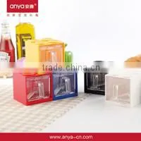D610 hot sale plaid spice holder kitchen oil containers condiment dispenser