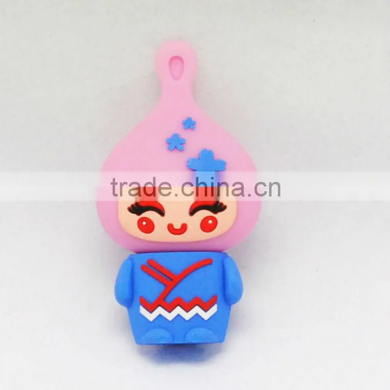 PVC Cartoon Character Usb Pendrive 2.0 Print design logo Make Mold Custom USB flash drives