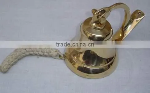 Brass Nautical Bell Wall Hanging