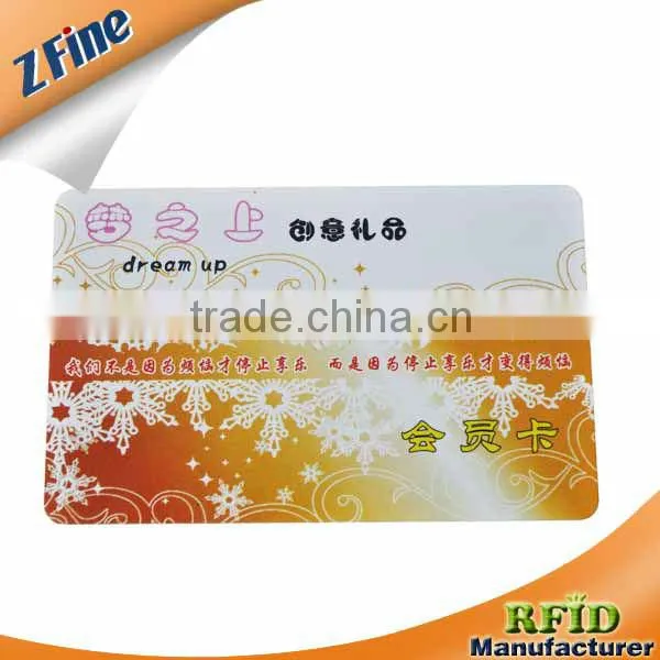 Promotional Measures 85.5 x 54 x 0.76mm Plastic PVC Card