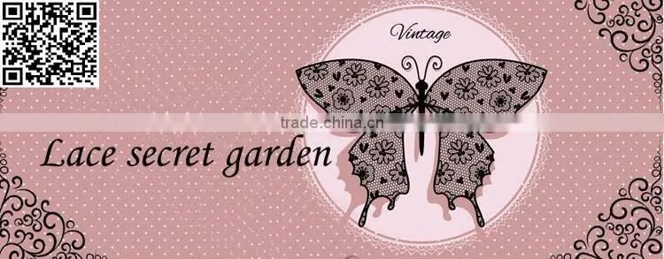Factory Cheap 10.5*7.5cm Water Suloble Floral Nylon Small U shape collar motif