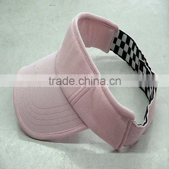 Fashion 100%cotton embroidery sun visor golf hat