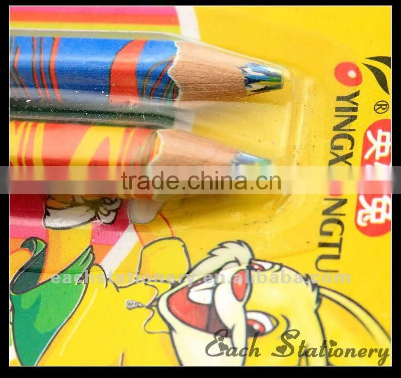 7" big mix colored pencil WITH SHARPENER set