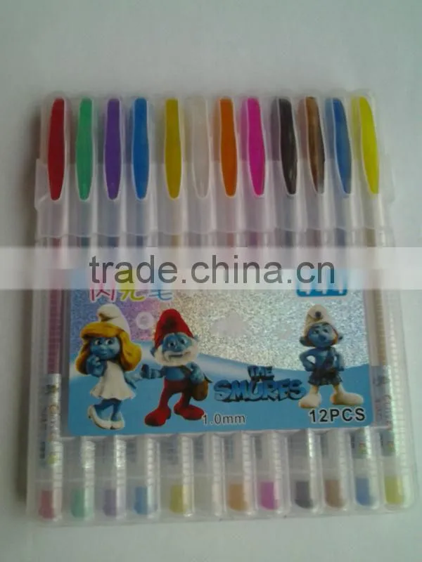 BP style fruit scent 16 colors glitter gel pen