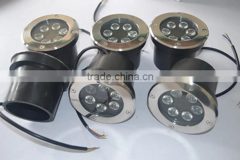 cheap outdoor lighting stainless steel inground 6w ip65 12v lens