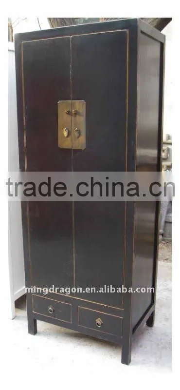 Chinese Antique Pink Wardrobe / Wedding Cabinet