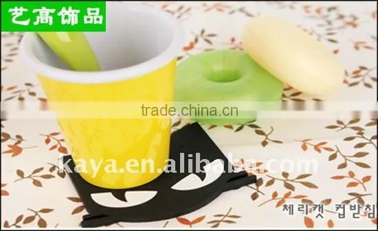 High quality soft pvc animal printing coaster