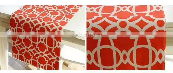 2015 new design red chinese art table runners fancy pattern tablecloths