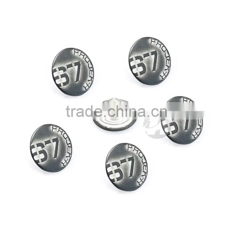 Cheaper Embossed Logo Custom Made Clothing Button