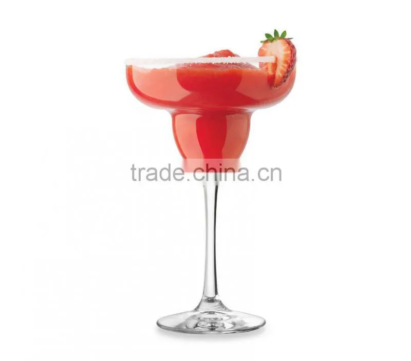 China manufacture lead crystal handblown bullet juice club Margaret glass