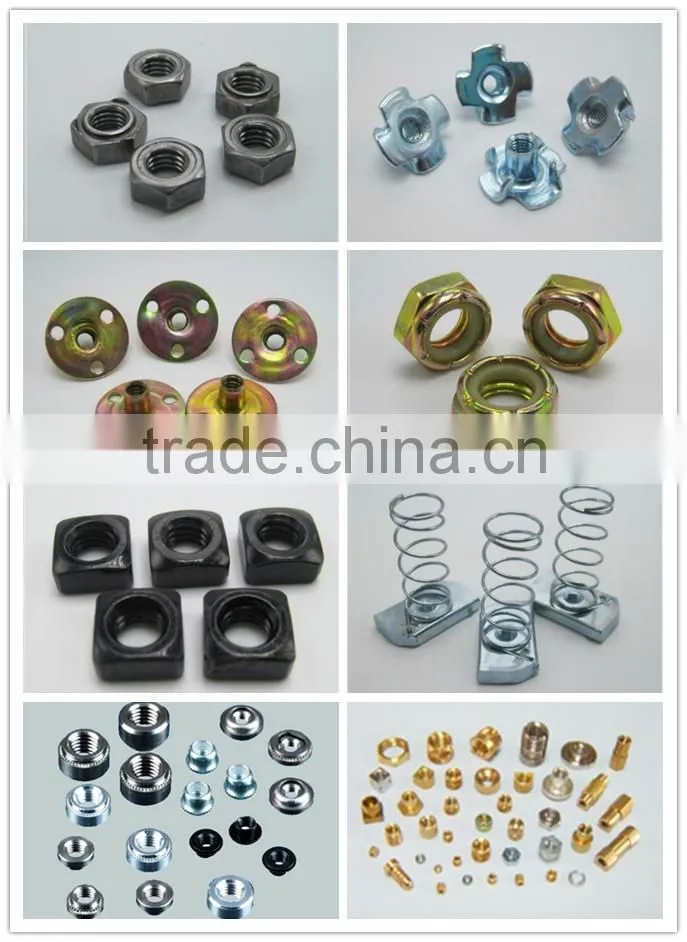 manufacture yellow zinc din982 hex nylock nut
