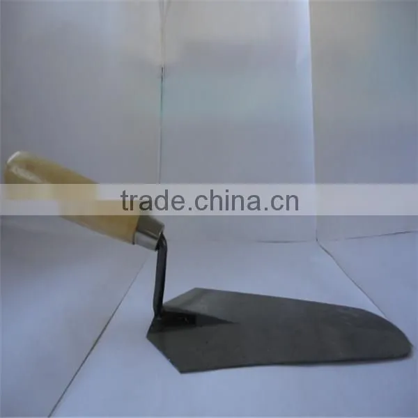 Multi-fuction tools,wooden handle bricklayer trowel,carbon steel blade construction tools