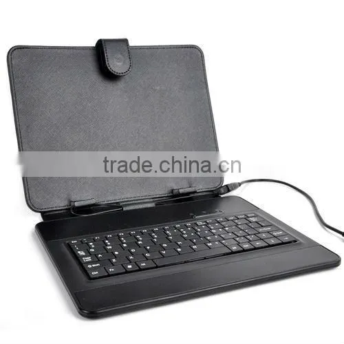 Micro USB Keyboard 9.7inch Leather Stand Case Cover for 9.7 tablet-Black Cyclone