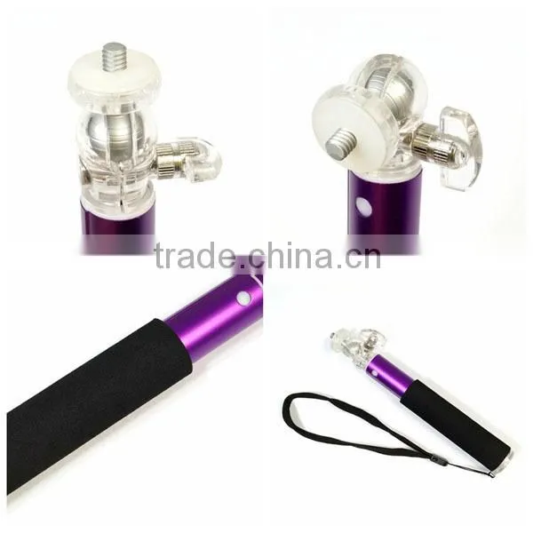 Five Colors Extendable Camera Bluetooth Selfie Stick Monopod Handheld Pole for iPhone Samsung HTC Digital Camera