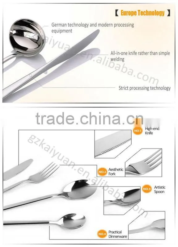 Table spoon, table knife, stainless steel restaurant flatware