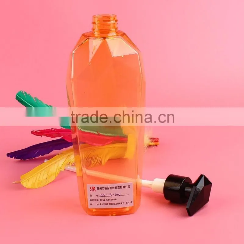600ml Raise hair cream transparent bottle